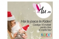 Hai la joaca la KIDEX! Castiga 10 invitatii pentru tine si copilul tau!